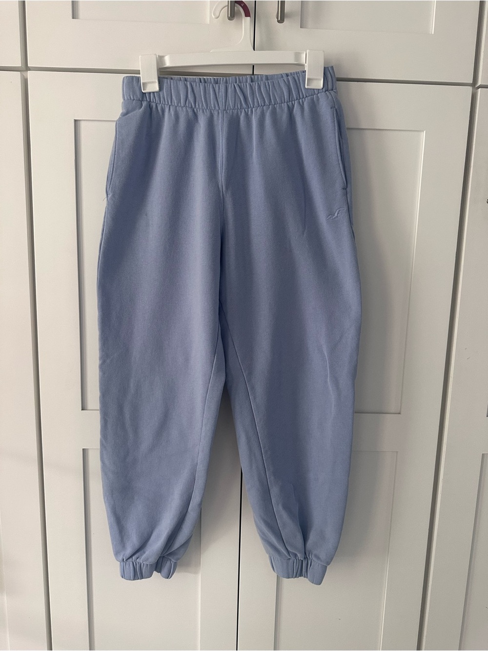 Hollister Light Blue Kids Sweatpants Joggers Small